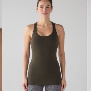 Lululemon Cool Raceback II in Dark Olive